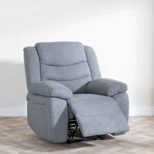 Angelo Dark Grey Fabric Recliner Sofa Set
