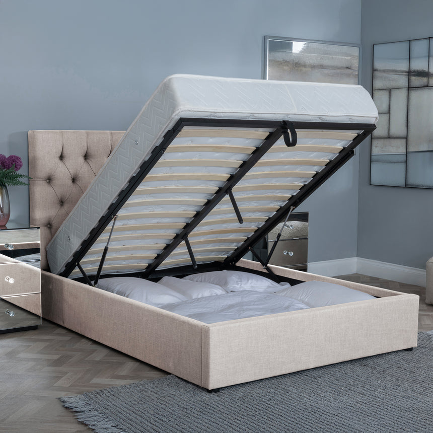 Weston Fabric Ottoman Storage Bed