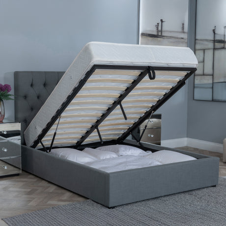 Weston Fabric Ottoman Storage Bed