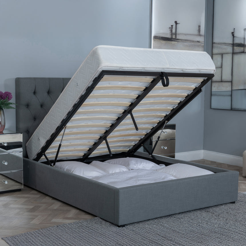 Weston Fabric Ottoman Storage Bed