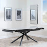 Appleton Ceramic Extending Dining Table with Black Cross Base - 160cm-220cm