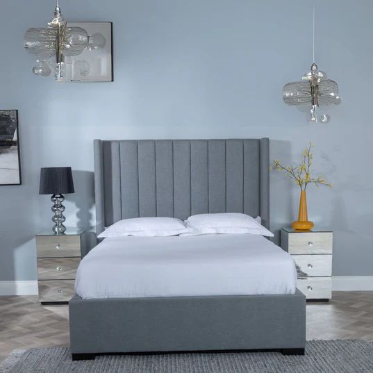 Avola Boucle Fabric Ottoman Storage Bed