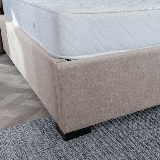 Avola Boucle Fabric Ottoman Storage Bed