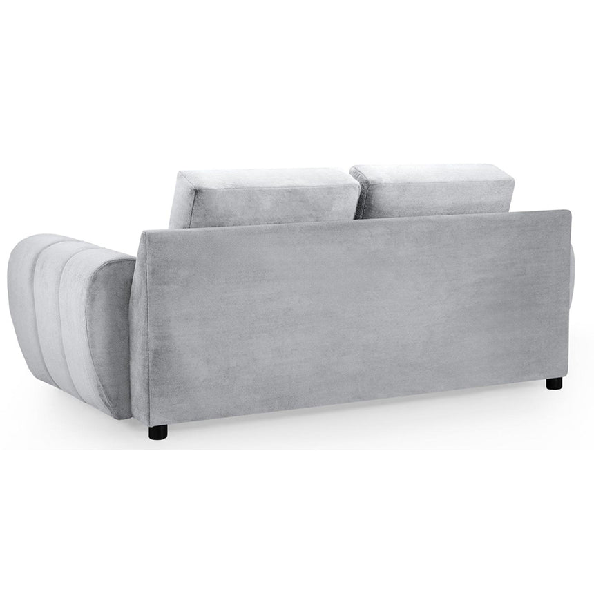 Azzuro Grey Velvet Fabric 2 Seater Sofa