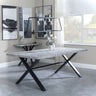 Barking 8 Seater Dining Table with Black Cross Legs