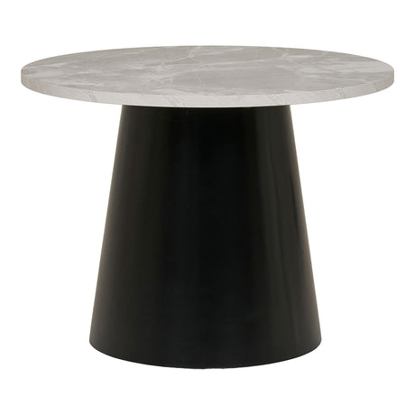 Brito Coffee Table - Round - Grey - Marble Effect