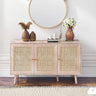 Brittany Woven Rattan 3 Door Medium Sideboard - 120cm