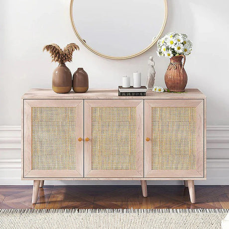 Brittany Woven Rattan 3 Door Medium Sideboard - 120cm