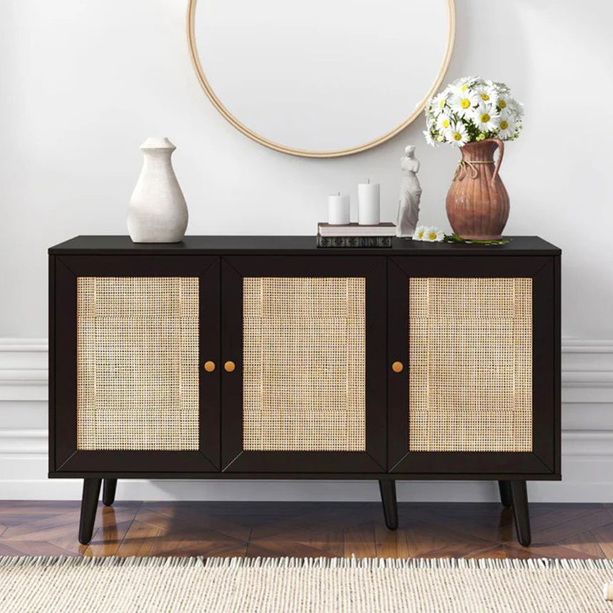 Brittany Woven Rattan 3 Door Medium Sideboard - 120cm