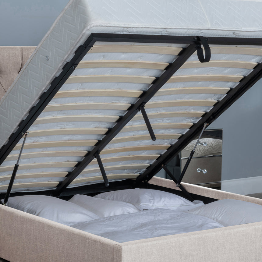 Weston Fabric Ottoman Storage Bed
