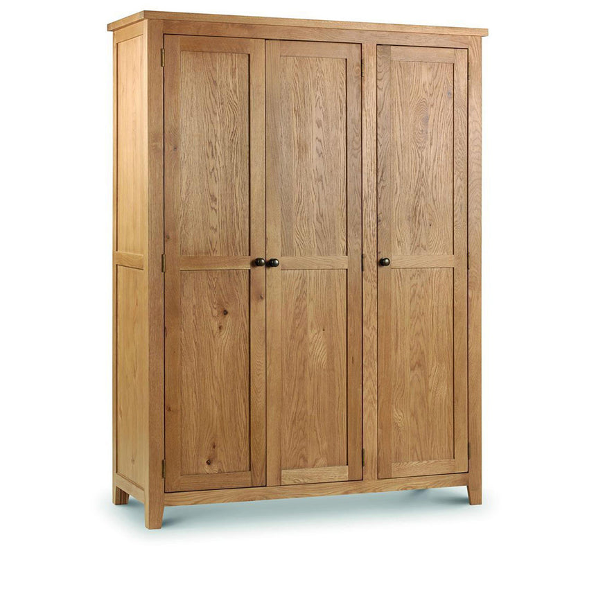California Oak 3 Door Triple Wardrobe