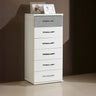 Carrara Graphite 6 Drawer Narrow Chest