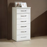 Carrara Graphite 6 Drawer Narrow Chest