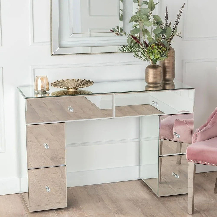 Chelsea Dressing Table - 6 Drawer - Mirrored