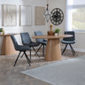 Chiswick Oak Oval Dining Set - Messina Fabric Swivel Dining Chair