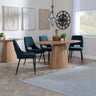 Chiswick Oak Oval Dining Set - Stansbury Fabric Dining Chair