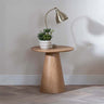 Chiswick Walnut Round End Table with Pedestal Base