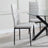 Clearance - Lido Dining Chair in Sand Colour Fabric with Black Legs-2