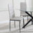 Clearance - Metro Dining Chairs in Beige Colour Leather and Black Metal Legs-5