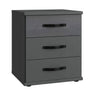 Carrara 3 Drawer Bedside Cabinet