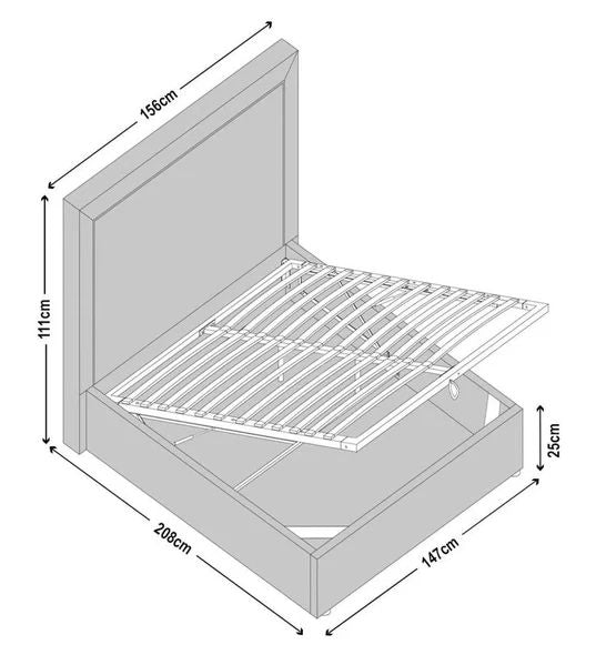 Conley Fabric Ottoman Storage Bed