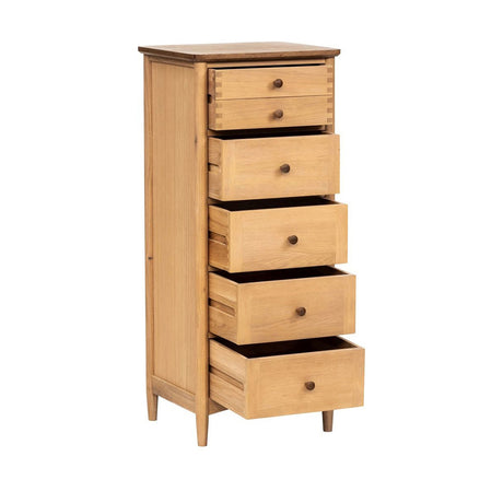 Connecticut Natural Oak 5 Drawer Chest