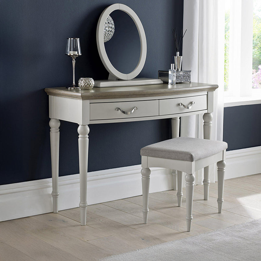 Dakota Grey Washed Oak and Soft Grey Dressing Table