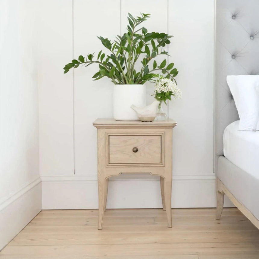 Delaware Oak 1 Drawer Bedside Table