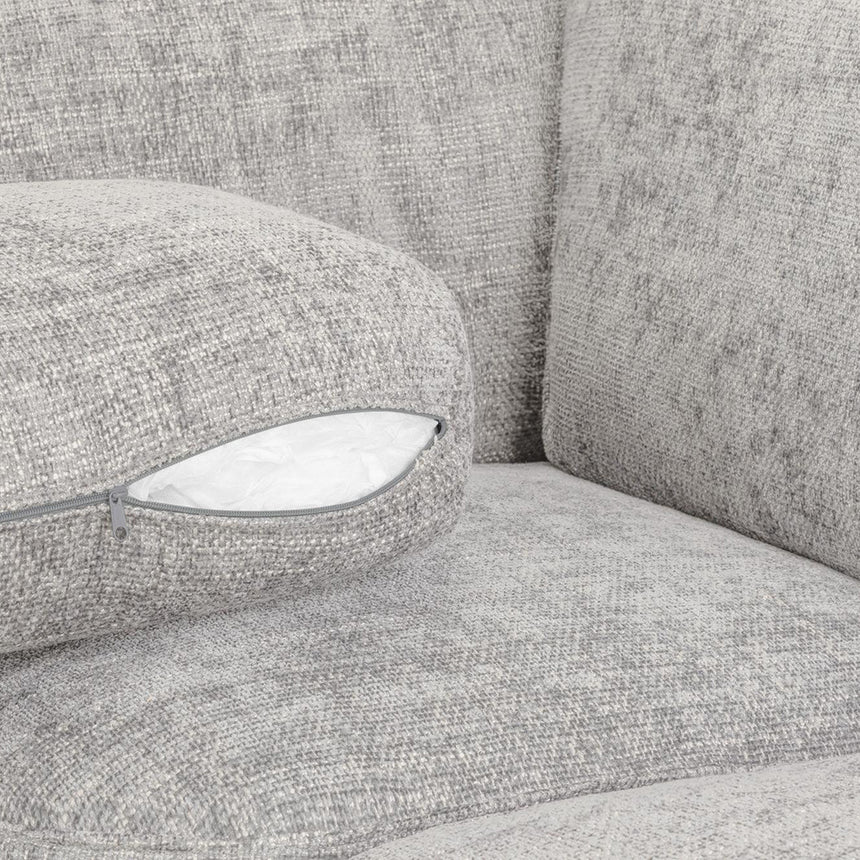 Bunk Ivory Fabric U Shape Corner Sofa Suite