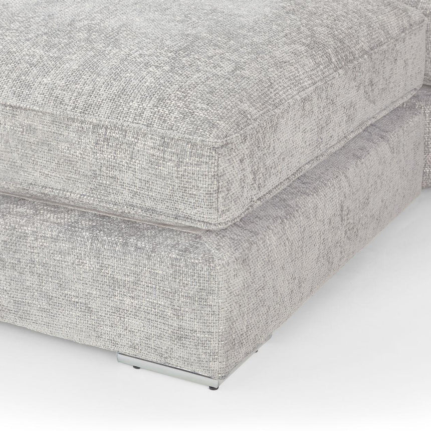 Bunk Ivory Fabric U Shape Corner Sofa Suite