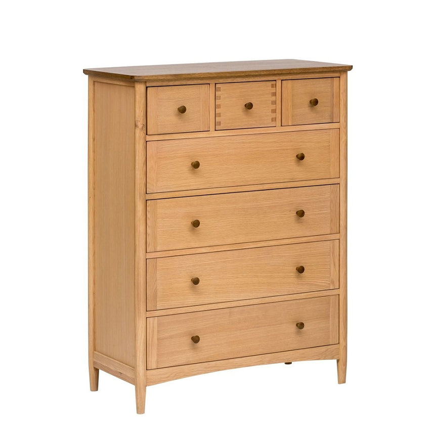 Connecticut Natural Oak 3 Over 4 Drawer Chest