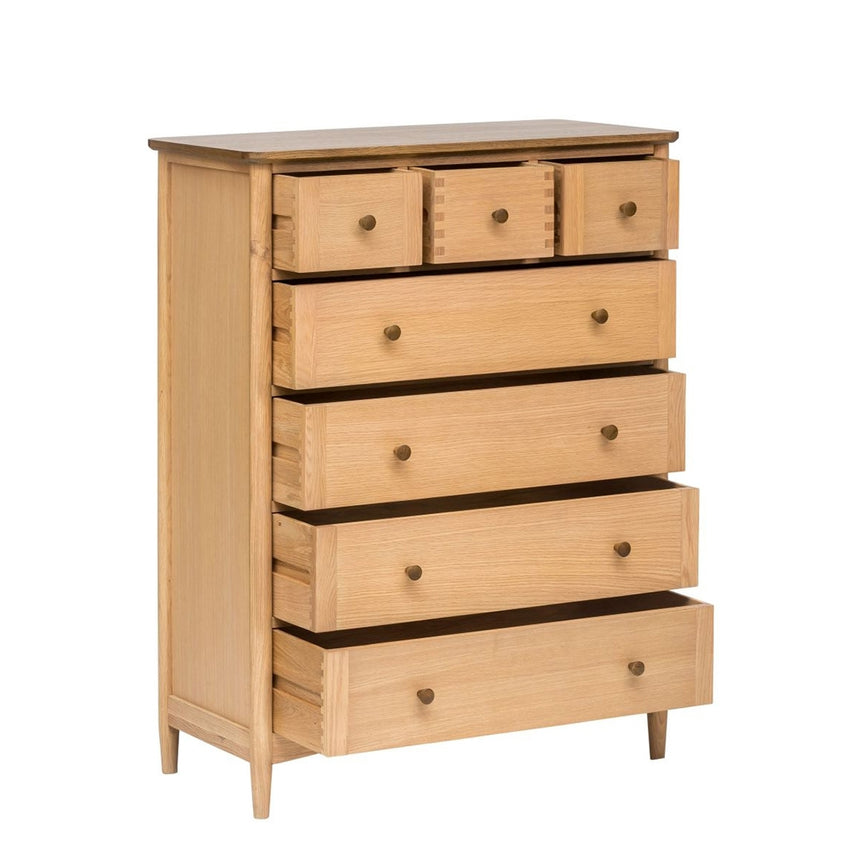 Connecticut Natural Oak 3 Over 4 Drawer Chest