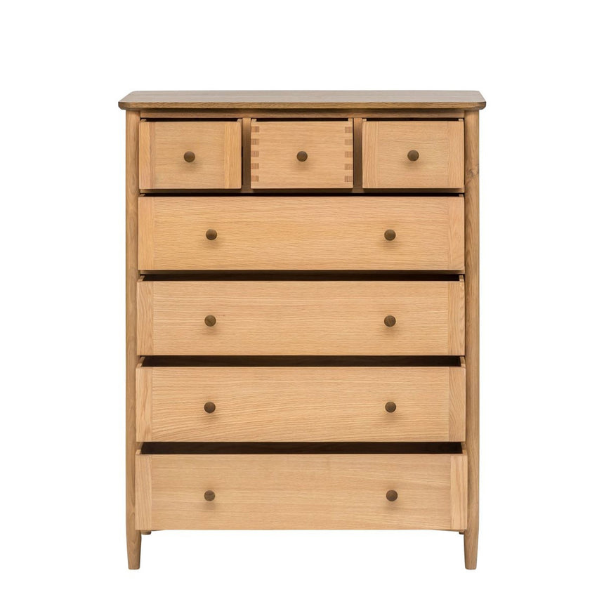 Connecticut Natural Oak 3 Over 4 Drawer Chest