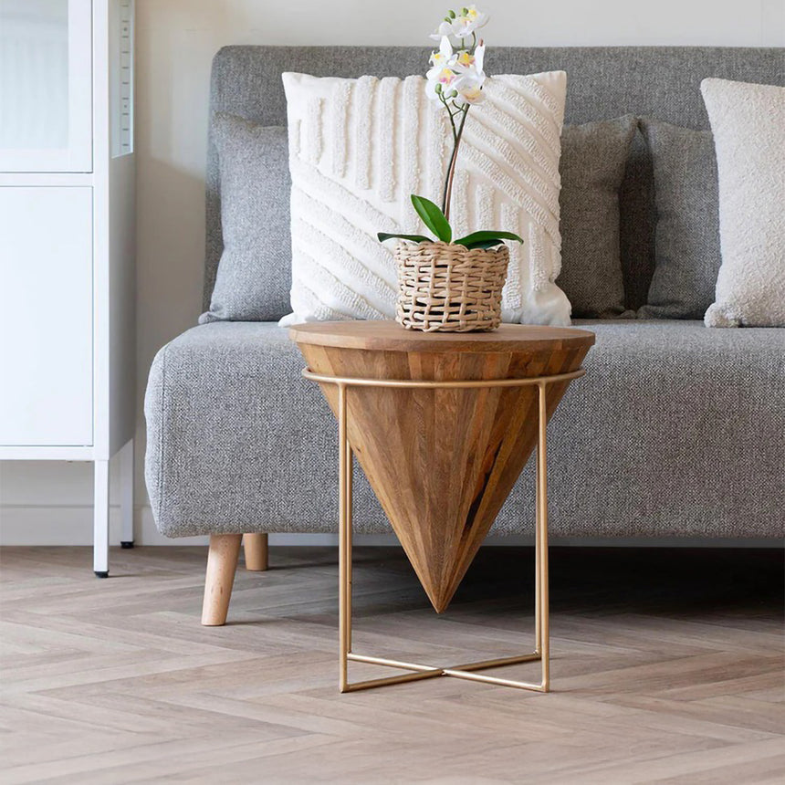 Hapur Mango Wood Round Coffee Table