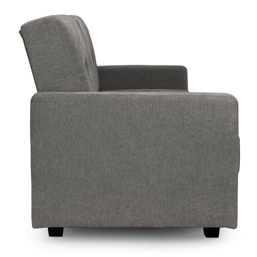 Camille Dark Grey Fabric 3 Seater Click Clack Sofabed