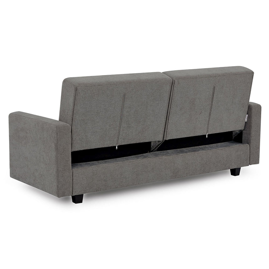 Camille Dark Grey Fabric 3 Seater Click Clack Sofabed