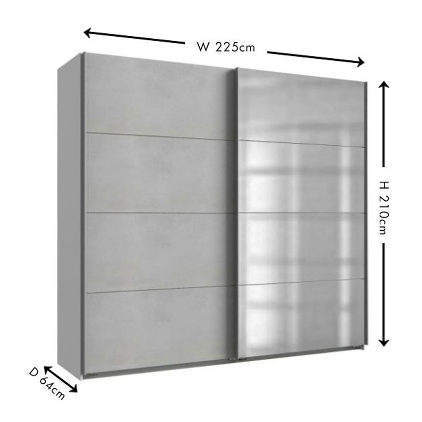 Ernie 2 Door Sliding Wardrobe