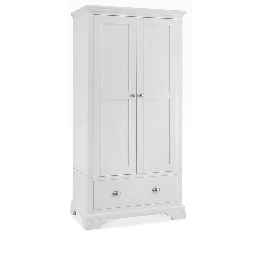 Jersey White 2 Door Combi Wardrobe