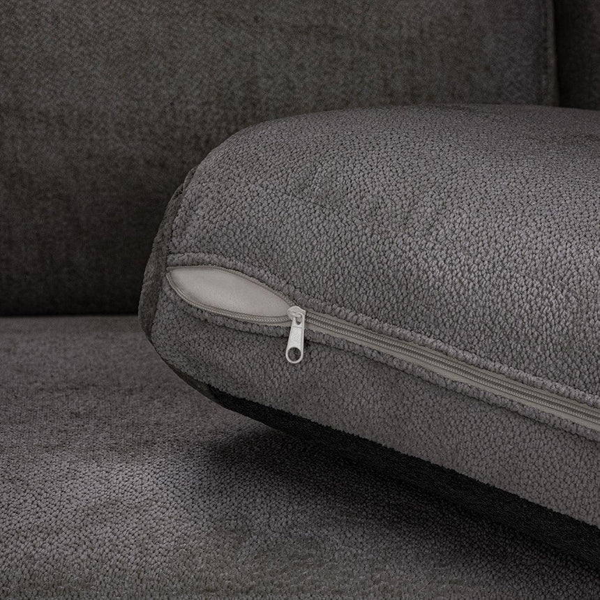 Carmel Grey Fabric Left Hand Facing Modular Corner Sofa