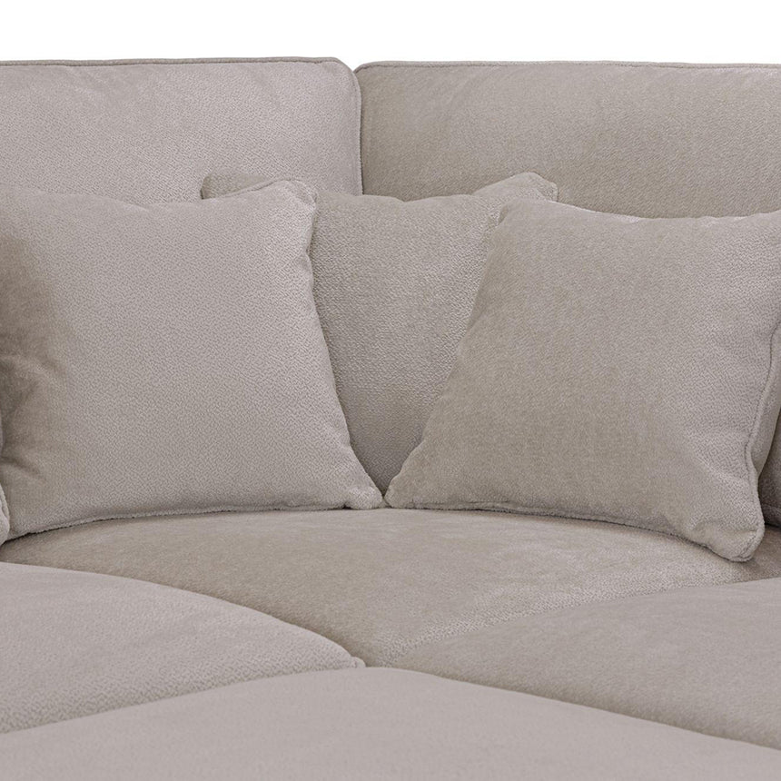 Carmel Mocha Fabric Right Hand Facing Modular Corner Sofa