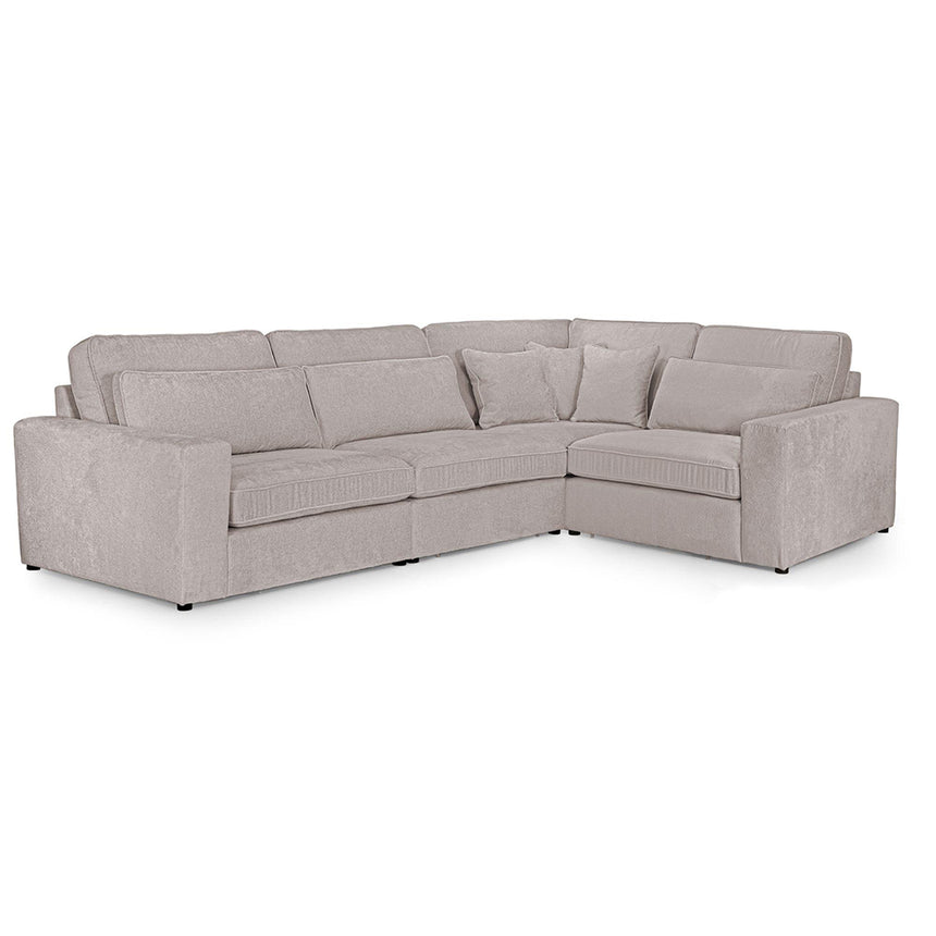 Carmel Mocha Fabric Right Hand Facing Modular Corner Sofa