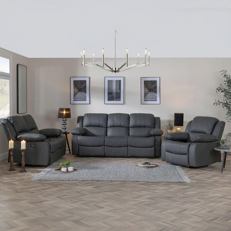 Mantua Leather Recliner Sofa Set
