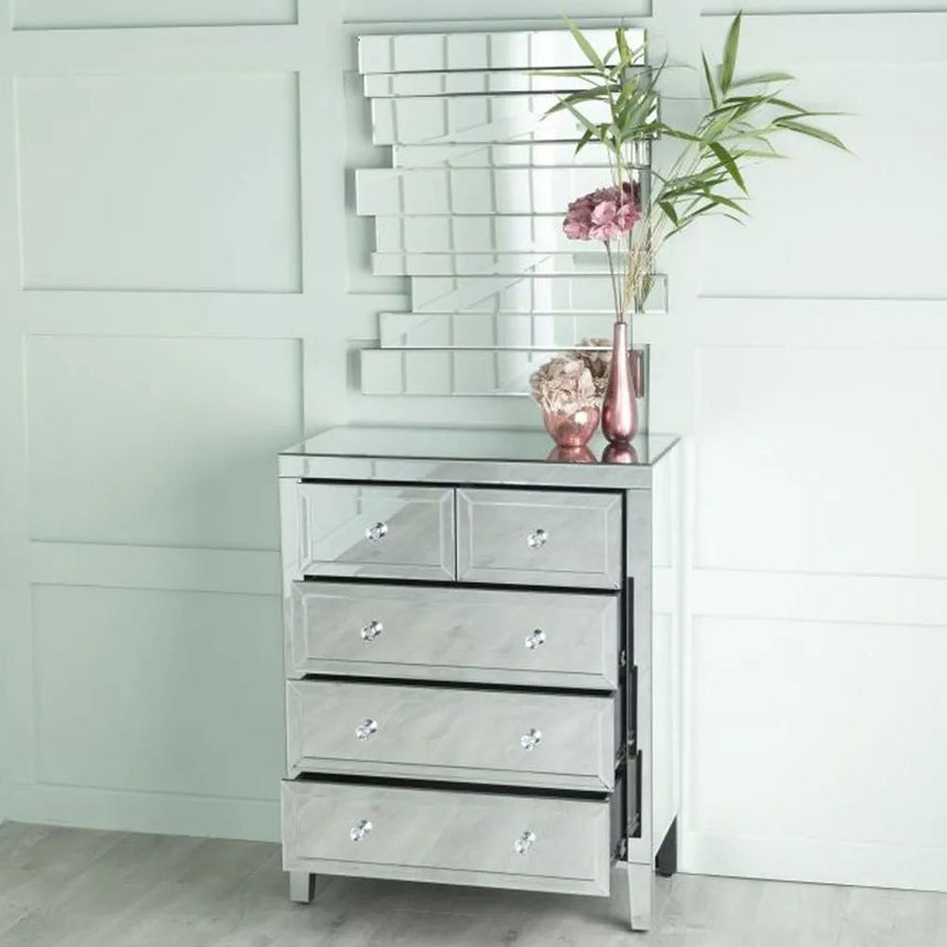 Como Mirrored 3+2 Drawer Chest