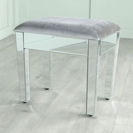 Como Mirrored Dressing Stool