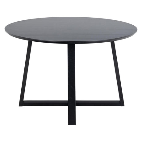 Malika Round Dining Table - 4 Seater - 120cm - Black