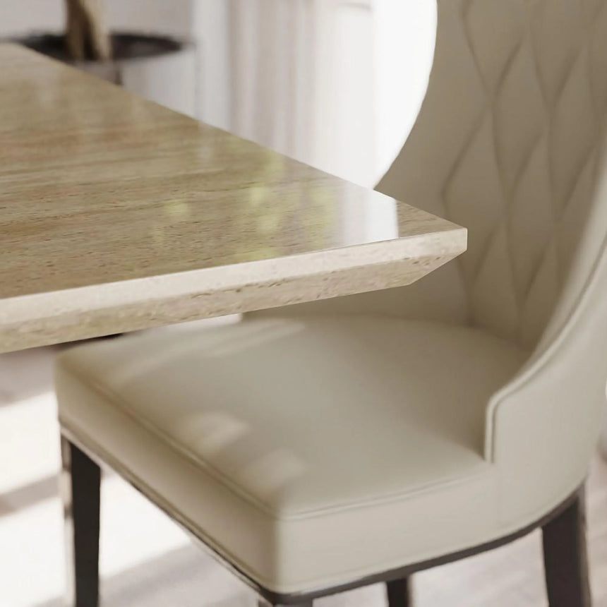 Pisa 6 Seater Marble Dining Table - Sizes Available