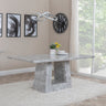 Pisa Travertine Beige Engineered Marble 6 Seater Dining Table - Sizes Available