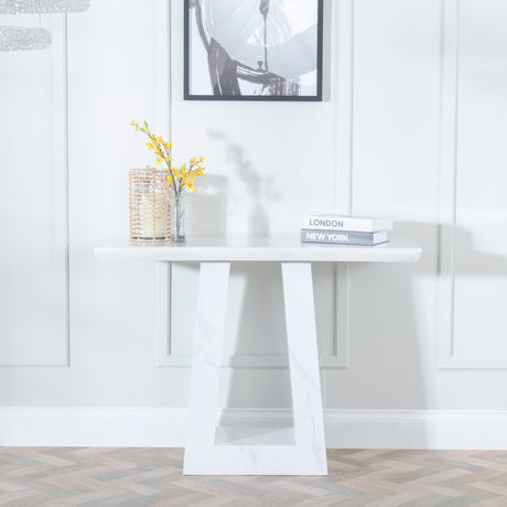 Pisa Grey Marble Console Table