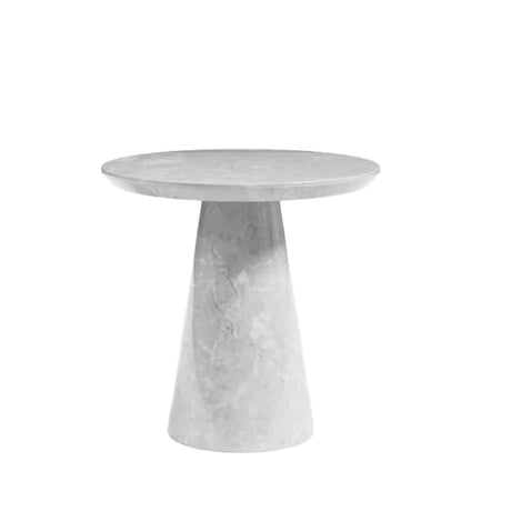 Modena Armani Grey Engineered Marble Round Side Table