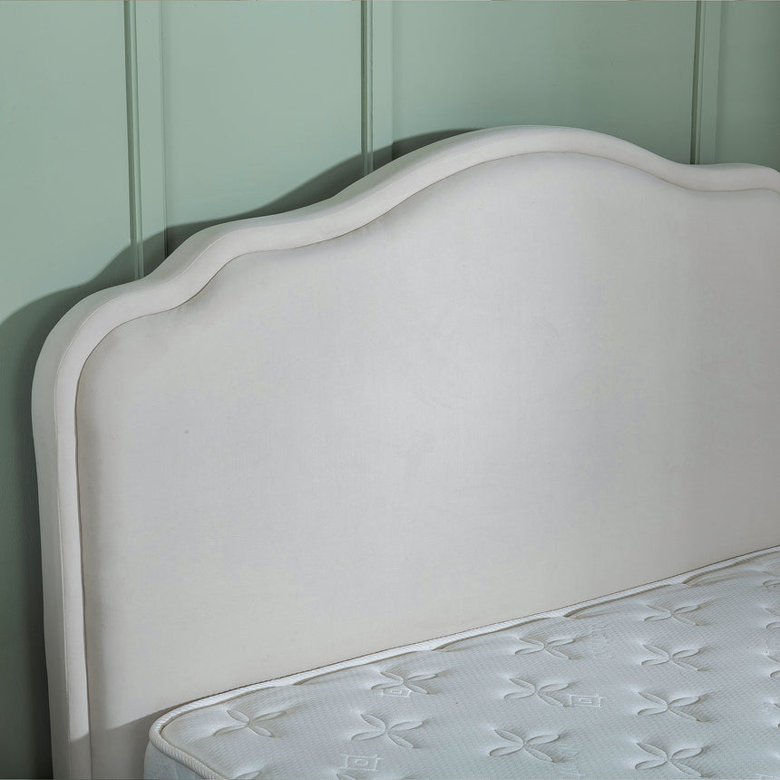 Monaca Beige Fabric Ottoman Storage Bed